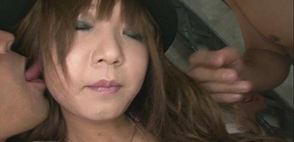  Pervert Asian babe Mizuki Ishikawa pussy licked and pounded to orgasm